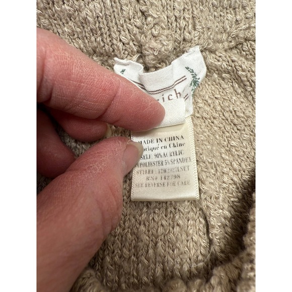 Minimalist Cozy Knit Lounge Shorts Loveriche Women's M Beige - Picture 4 of 7